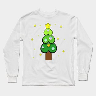 Heart Christmas Tree Long Sleeve T-Shirt